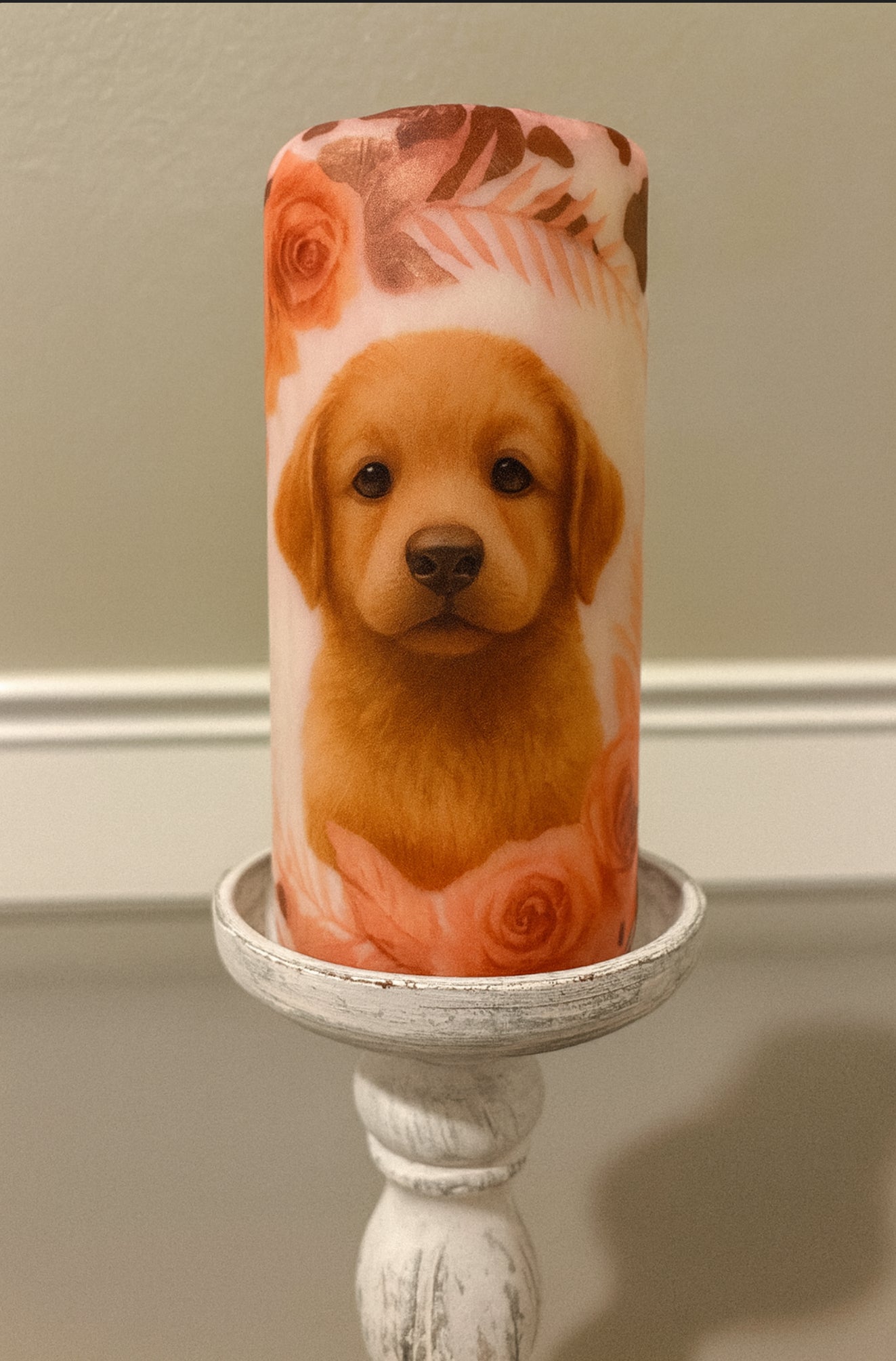 Personalized Pet Photo Candle-Custom Dog & Cat Picture Gift
