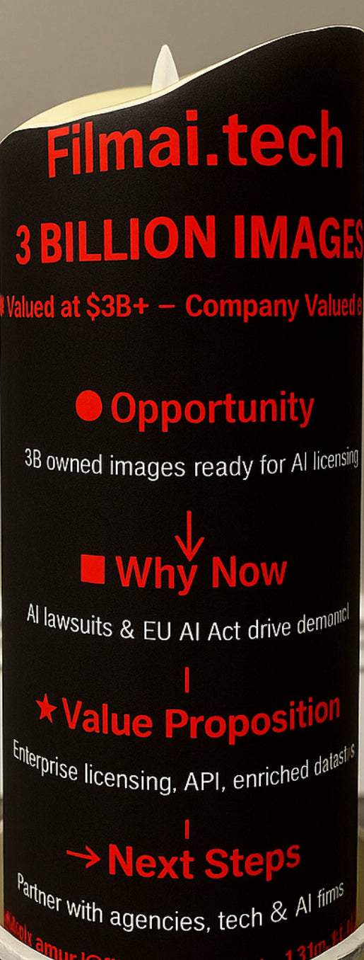 AA Personalized Corporate Candle- Your Company Logo Custom Made