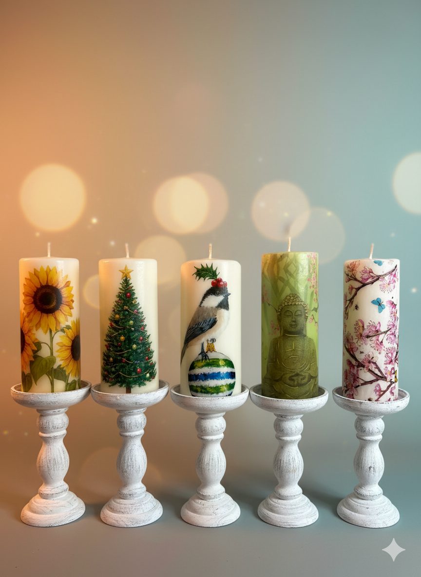 Handmade Buddha Candle- Spiritual Home Decor, Meditation Gift, Yoga Zen Handmade Candle