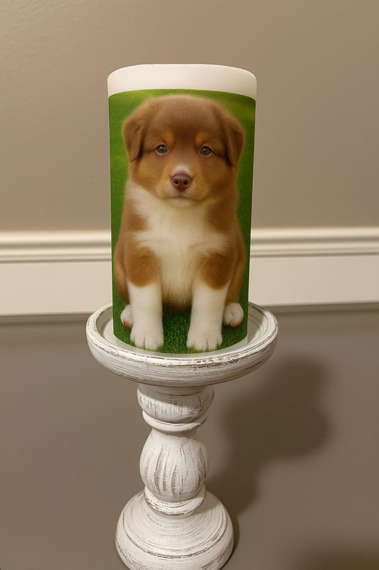Custom Baby & Dog Photo Gift – Personalized Keepsake, Pet & Child Memory Decor