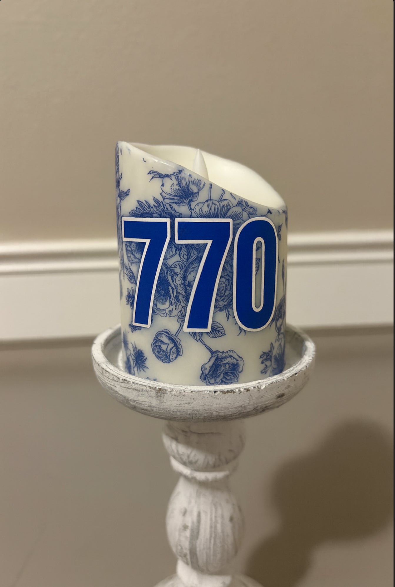 AA Handmade Star of David Candle- Personalized Jewish Gift & Home Decor