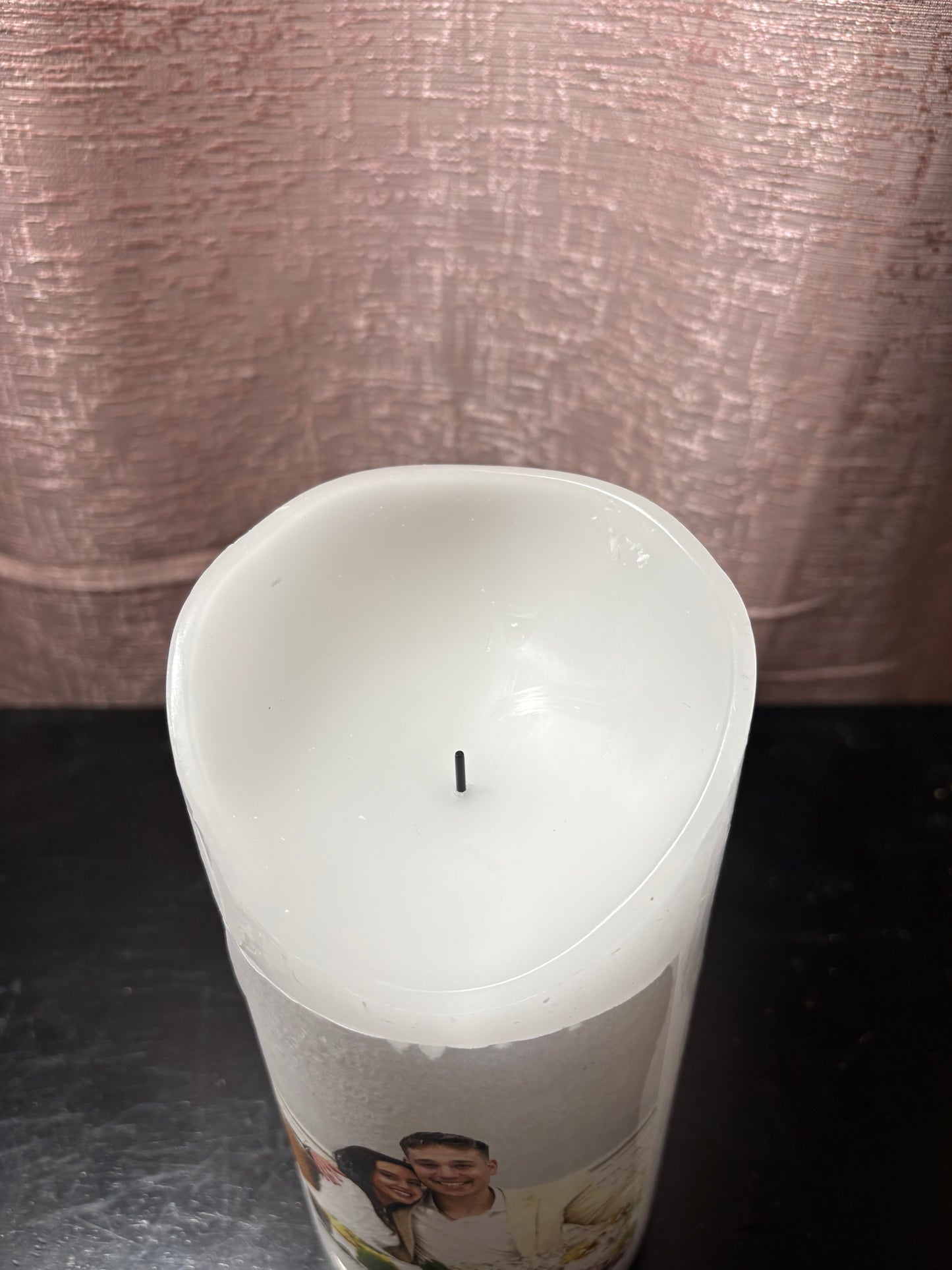 AA Personalized Wedding Photo Candles